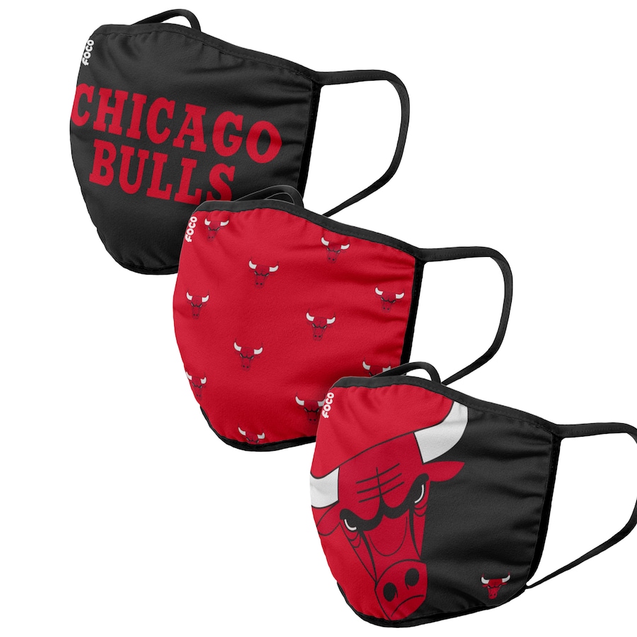 Adult Chicago Bulls 3Pack Dust mask with filter